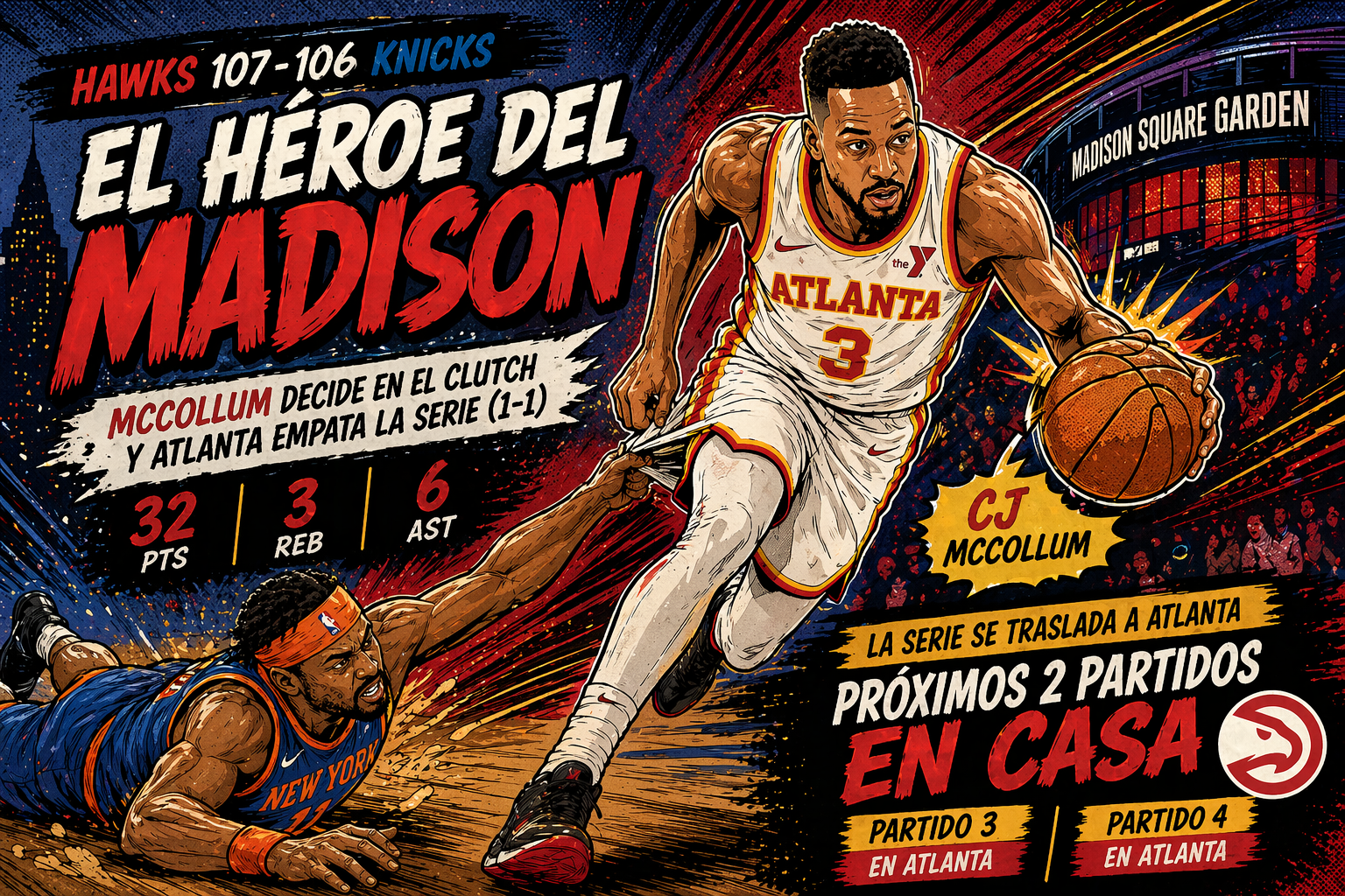 Los Knicks se hunden en el clutch