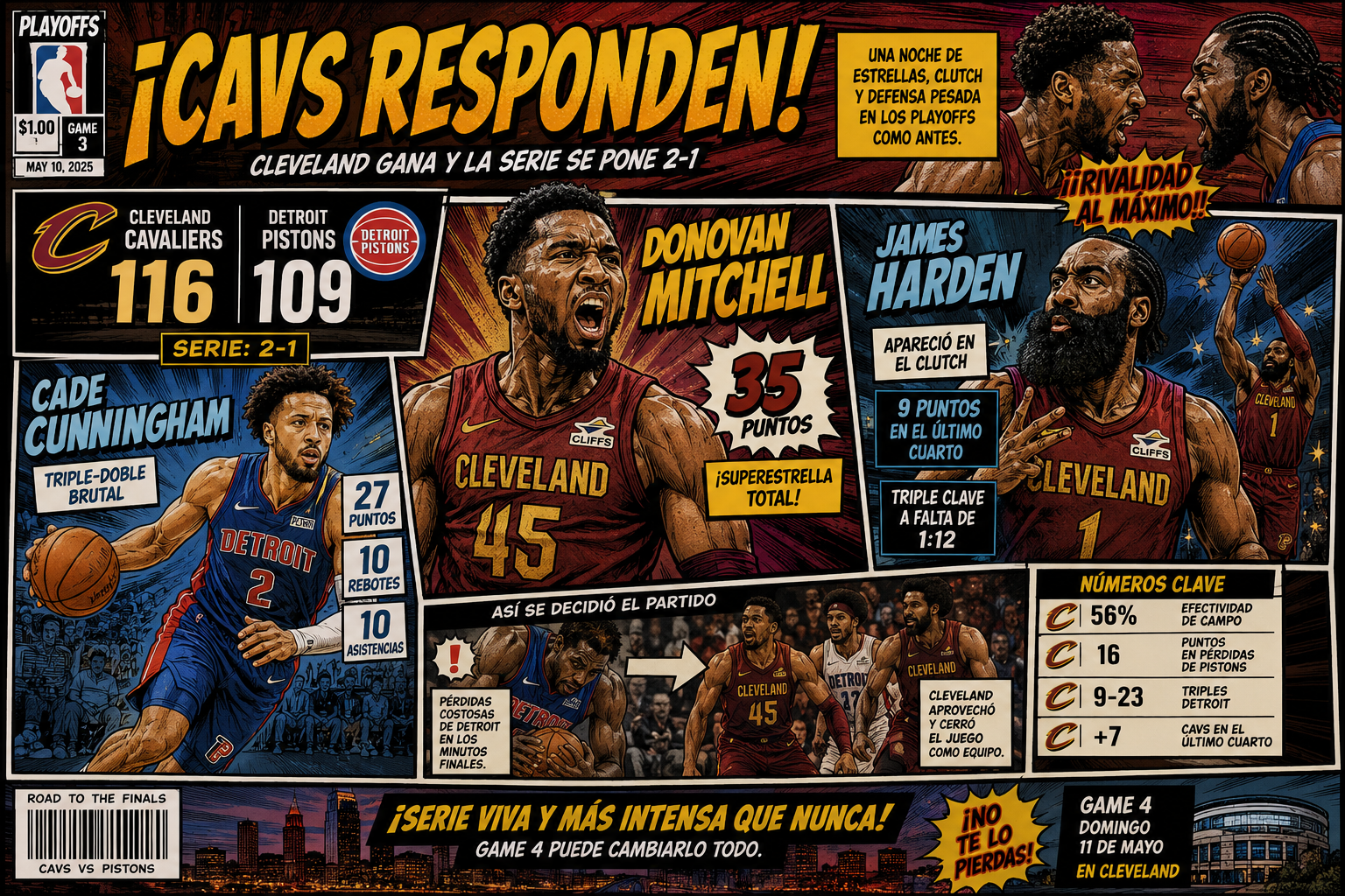 Los Cavaliers se hacen fuertes en casa